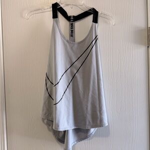 Nike Women's Light Gray Racerback Tank with Swoosh size medium - good condition